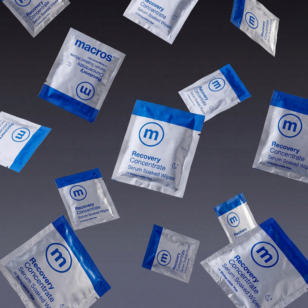 Recovery Concentrate:  Serum Soaked Wipes (PM)