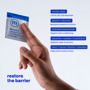 Recovery Concentrate:  Serum Soaked Wipes (PM)