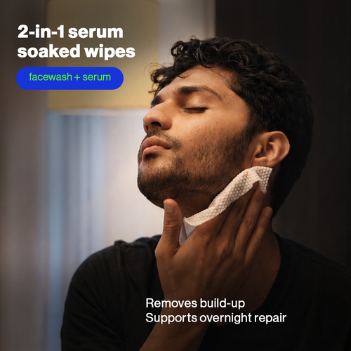 Recovery Concentrate:  Serum Soaked Wipes (PM)