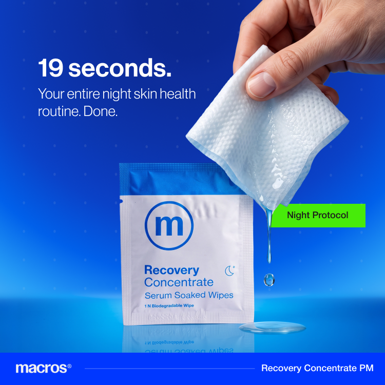 Recovery Concentrate:  Serum Soaked Wipes (PM) Pack of 2